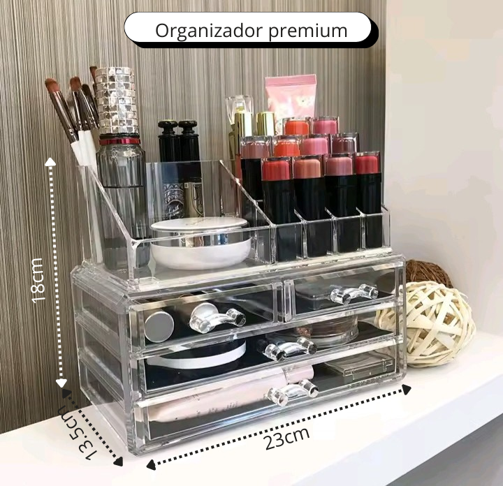 🧁 Organizador de maquillaje acrílico – orden, estilo y brillo en un solo lugar 💅