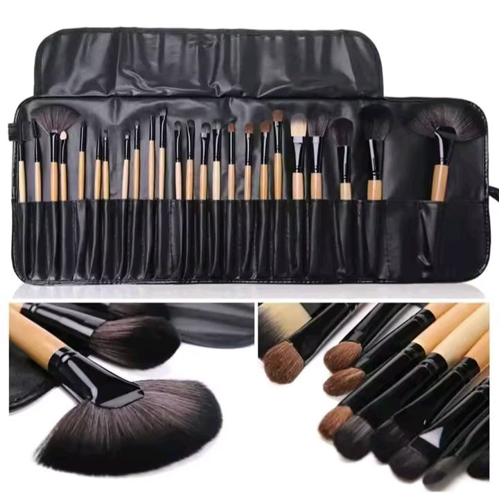 ✨ Set profesional de brochas de maquillaje 24 piezas con estuche ✨
