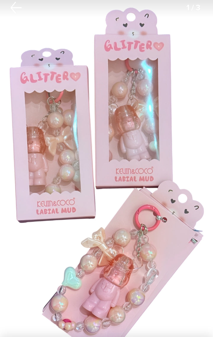 🧸💗 Brillo labial KEVIN & COCO glitter | Cute, brillante y súper kawaii ✨