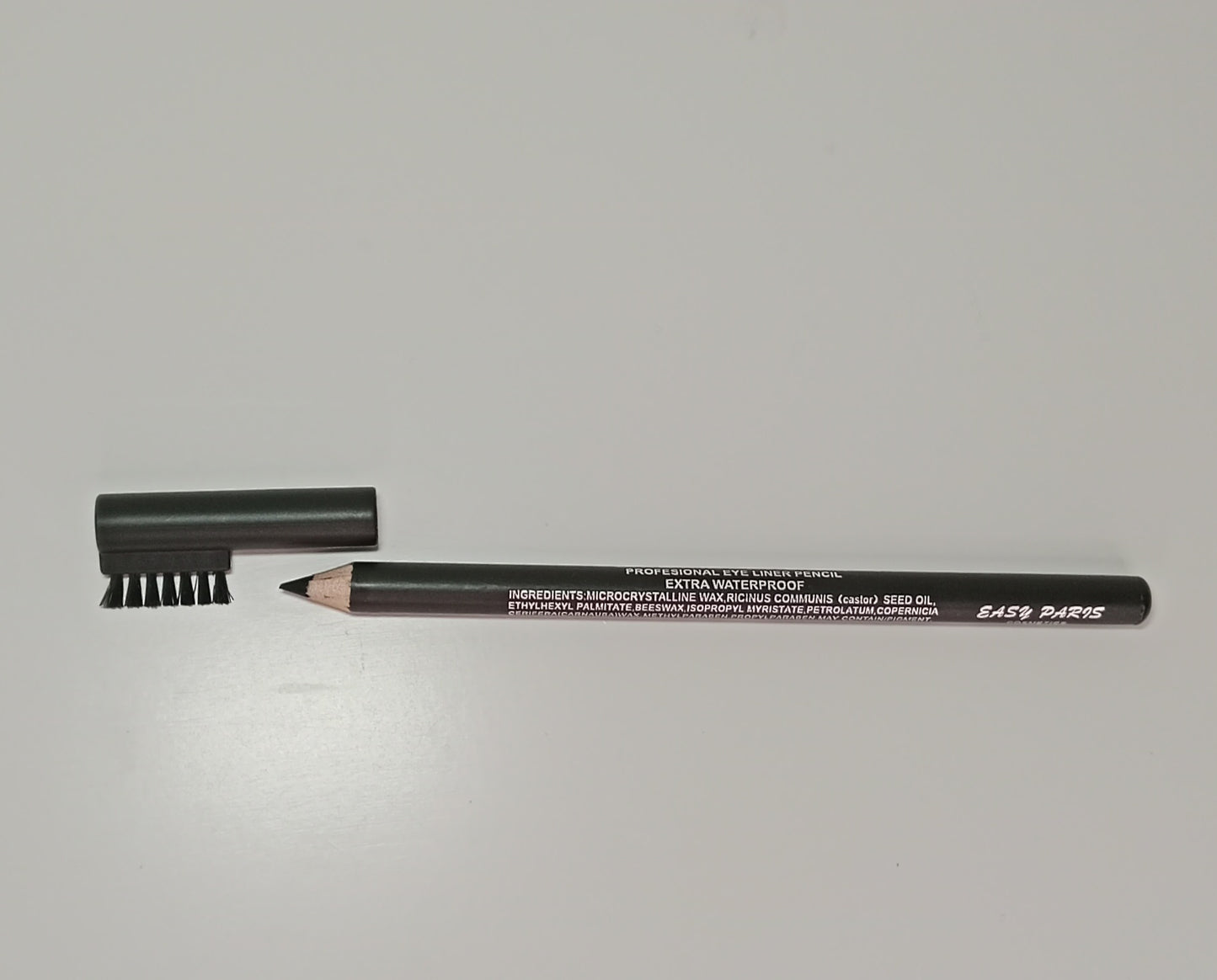 🖤 Lápiz de ojos negro profesional waterproof con cepillo