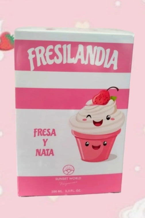🌸 Fresilandia fresa y nata 🍓 – Dulzura y frescura en cada aroma