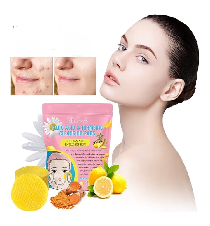 Discos limpiadores de Ácido Kójico y Cúrcuma 💛✨