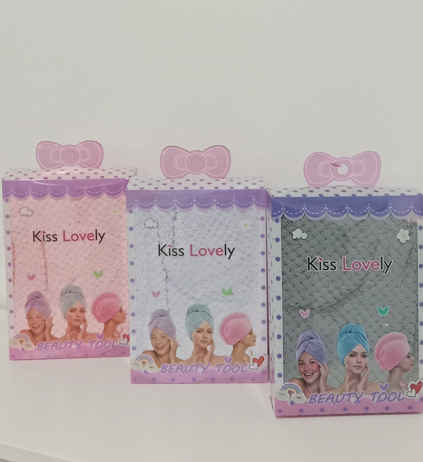 🎀 Toalla absorbente “Kiss Lovely” – Secado rápido y suave 🎀