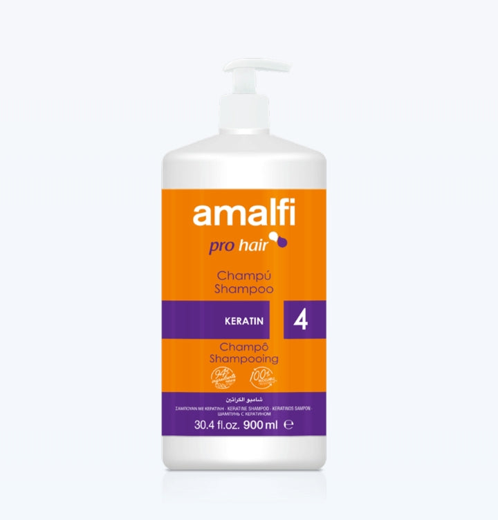 🧴✨ Champú Amalfi pro hair Keratin 900ml – Reparación y brillo profesional