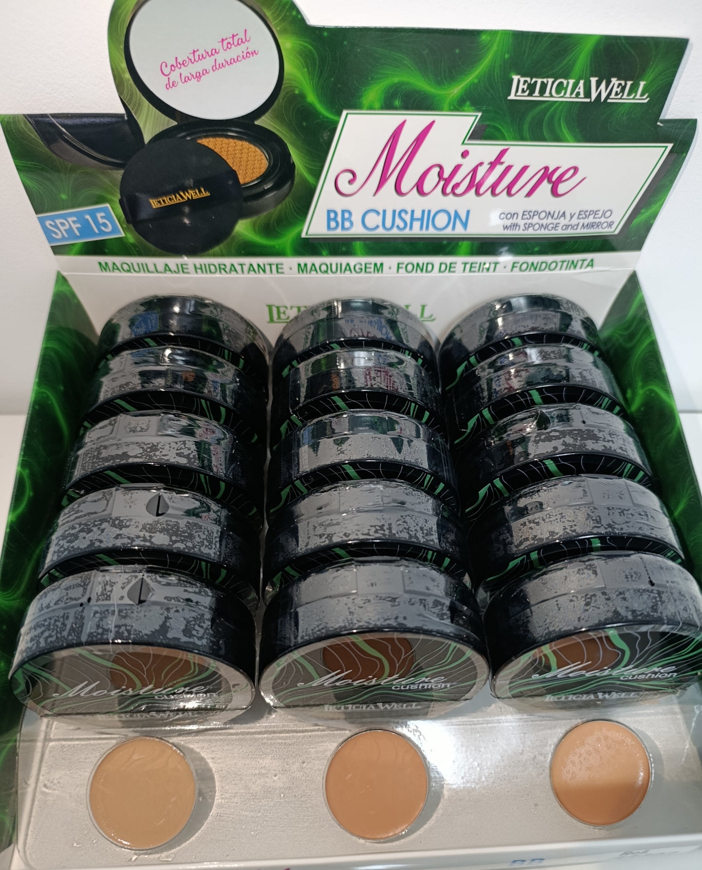 💚✨ BB Cushion Moisture hidratante SPF15 – base compacta de larga duración