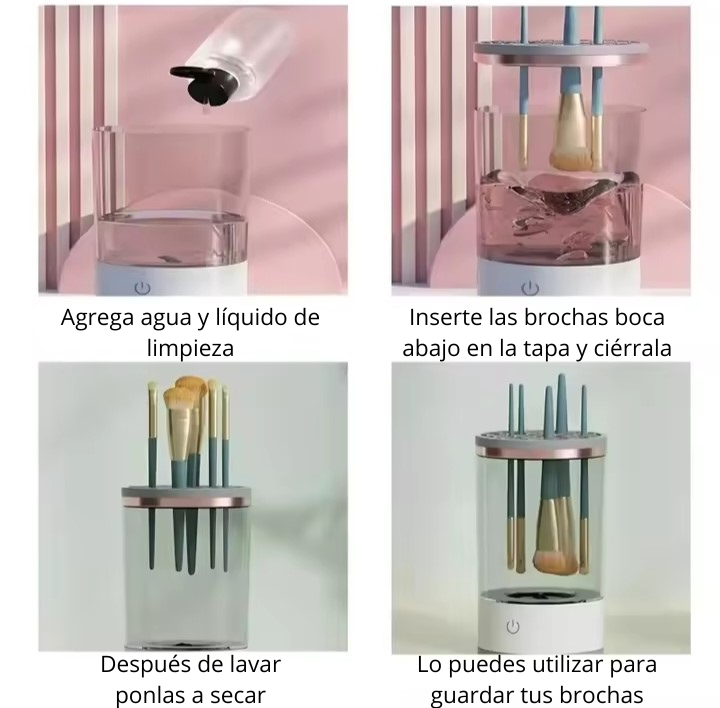 ⚡💎 Limpiador de Brochas USB – ¡Higiene, Rapidez y Comodidad en tus manos! 🖌️