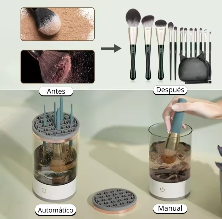⚡💎 Limpiador de Brochas USB – ¡Higiene, Rapidez y Comodidad en tus manos! 🖌️