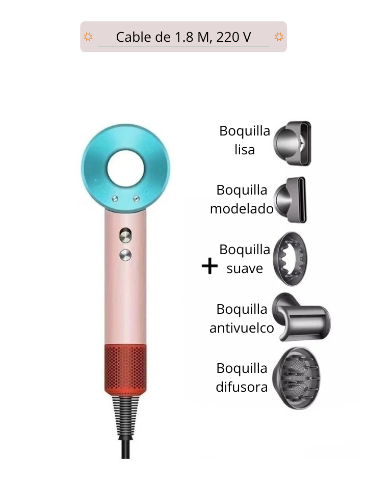🌸Secador profesional 5 en 1 – potencia brillo y estilo en tus manos.