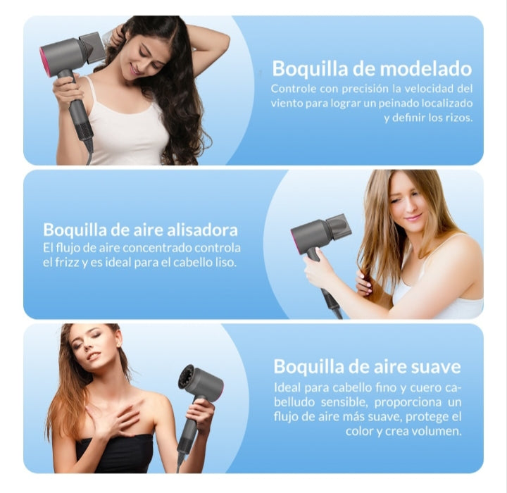 🌸Secador profesional 5 en 1 – potencia brillo y estilo en tus manos.