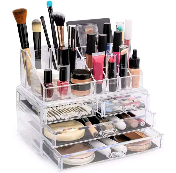 🧁 Organizador de maquillaje acrílico – orden, estilo y brillo en un solo lugar 💅