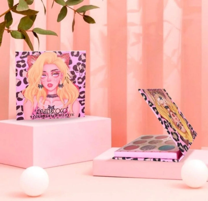 💖 Paleta de sombras glam leopardo – colores vibrantes & brillo extremo 🐆✨