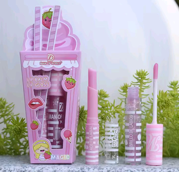 💋 Magic lips dúo – brillo y suavidad en un solo toque! 🍓🍇🍒