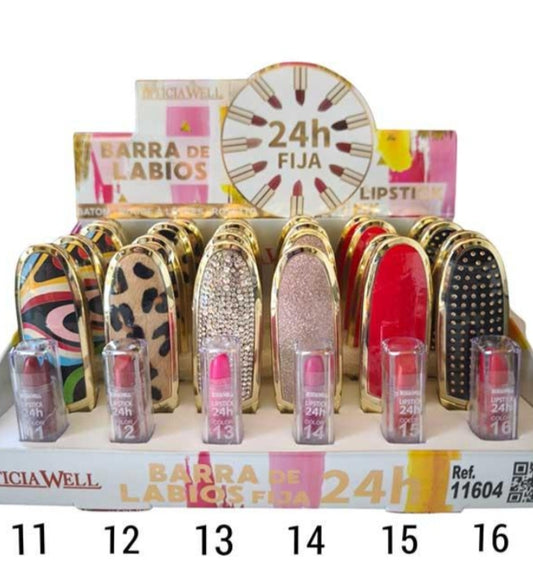 💄 6 modelos diferentes y exclusivos labiales de Leticia Well 24H – colores intensos, estilo único y larga duración 💋