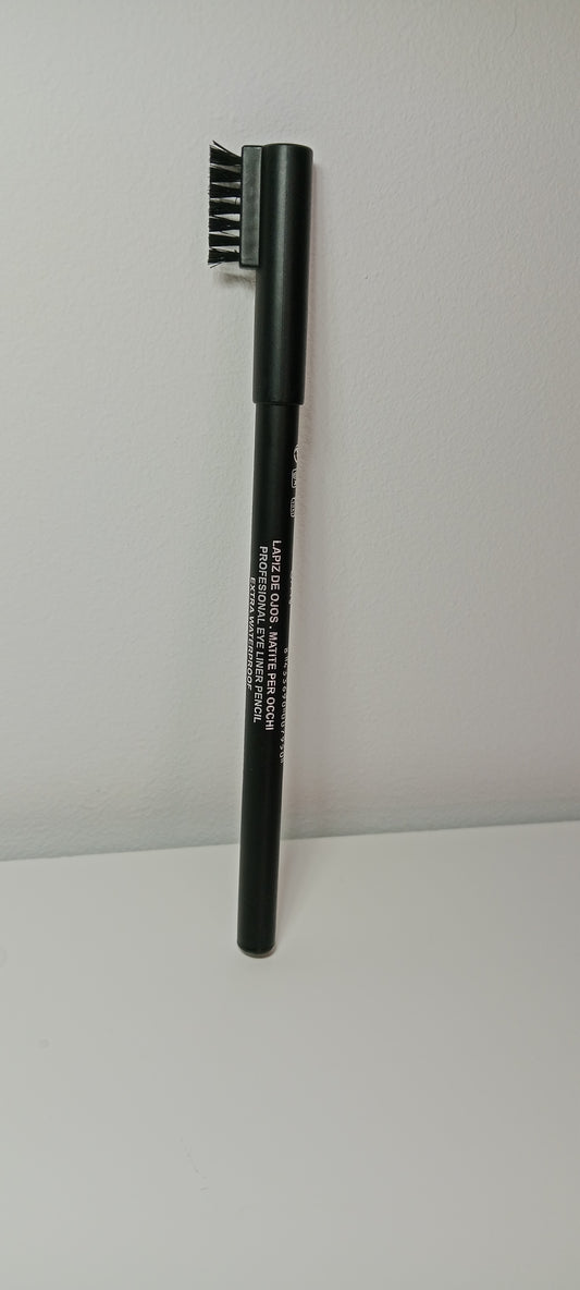 🖤 Lápiz de ojos negro profesional waterproof con cepillo