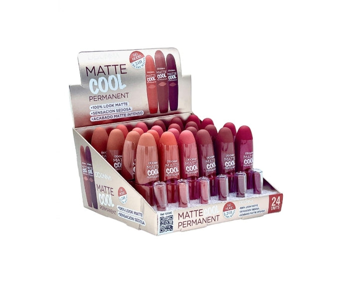 💄 Labial matte cool permanente – Colores intensos & look sedoso