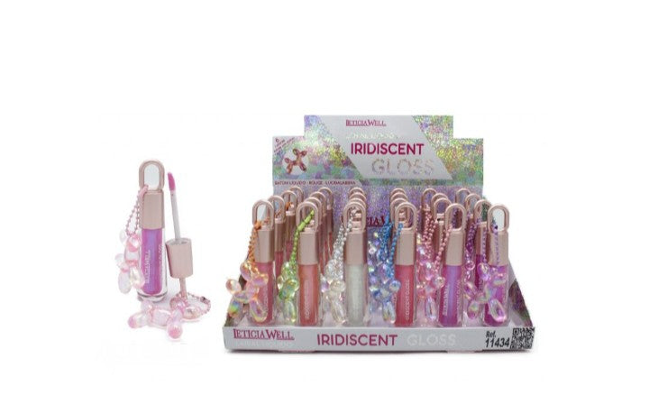 ✨ Gloss labial iridiscente Leticia Well – Brillo mágico & acabado holográfico 💎