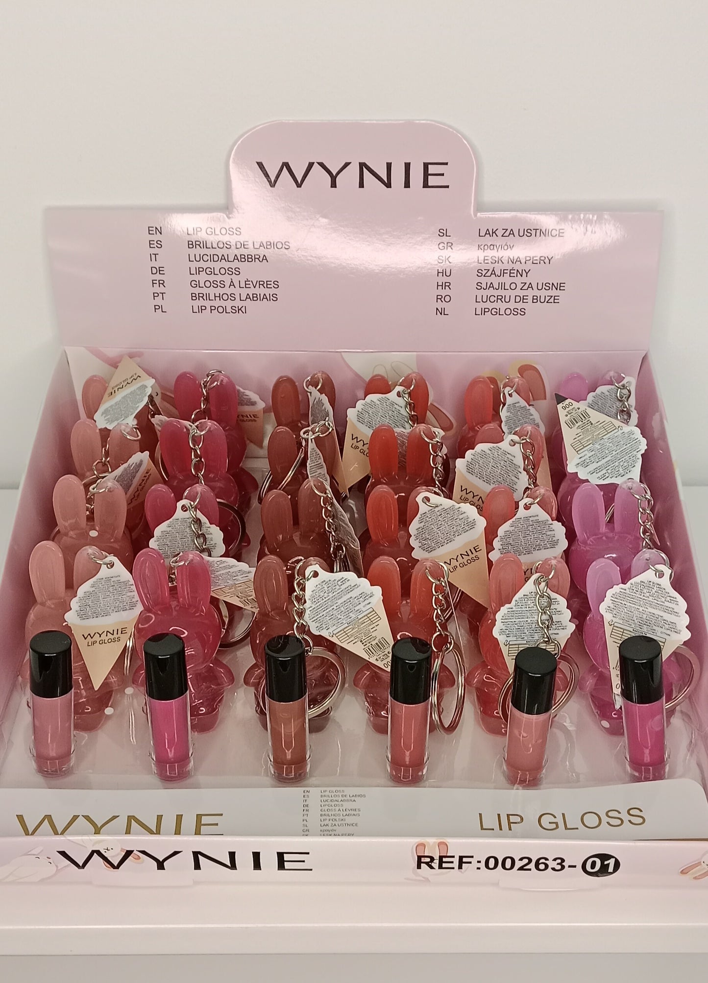 ✨Lip gloss bunny keychain – Brilla y llévalo contigo🐰💄✨