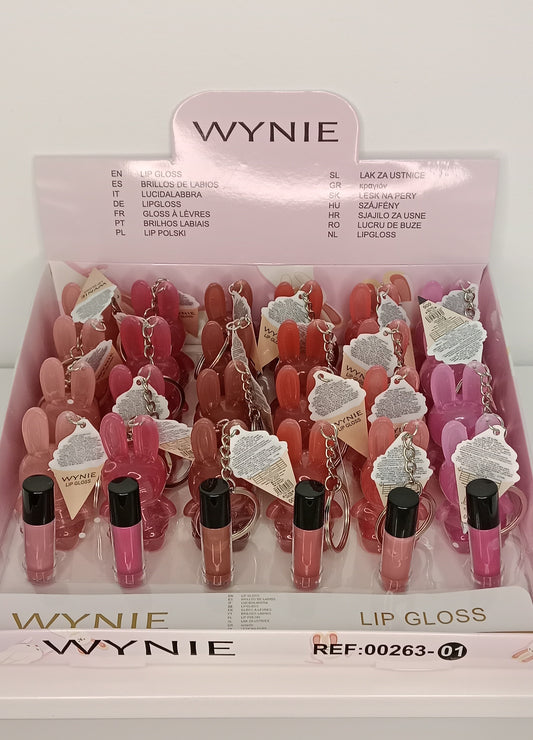 ✨Lip gloss bunny keychain – Brilla y llévalo contigo🐰💄✨