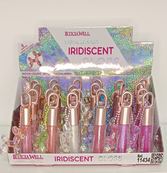 ✨ Gloss labial iridiscente Leticia Well – Brillo mágico & acabado holográfico 💎