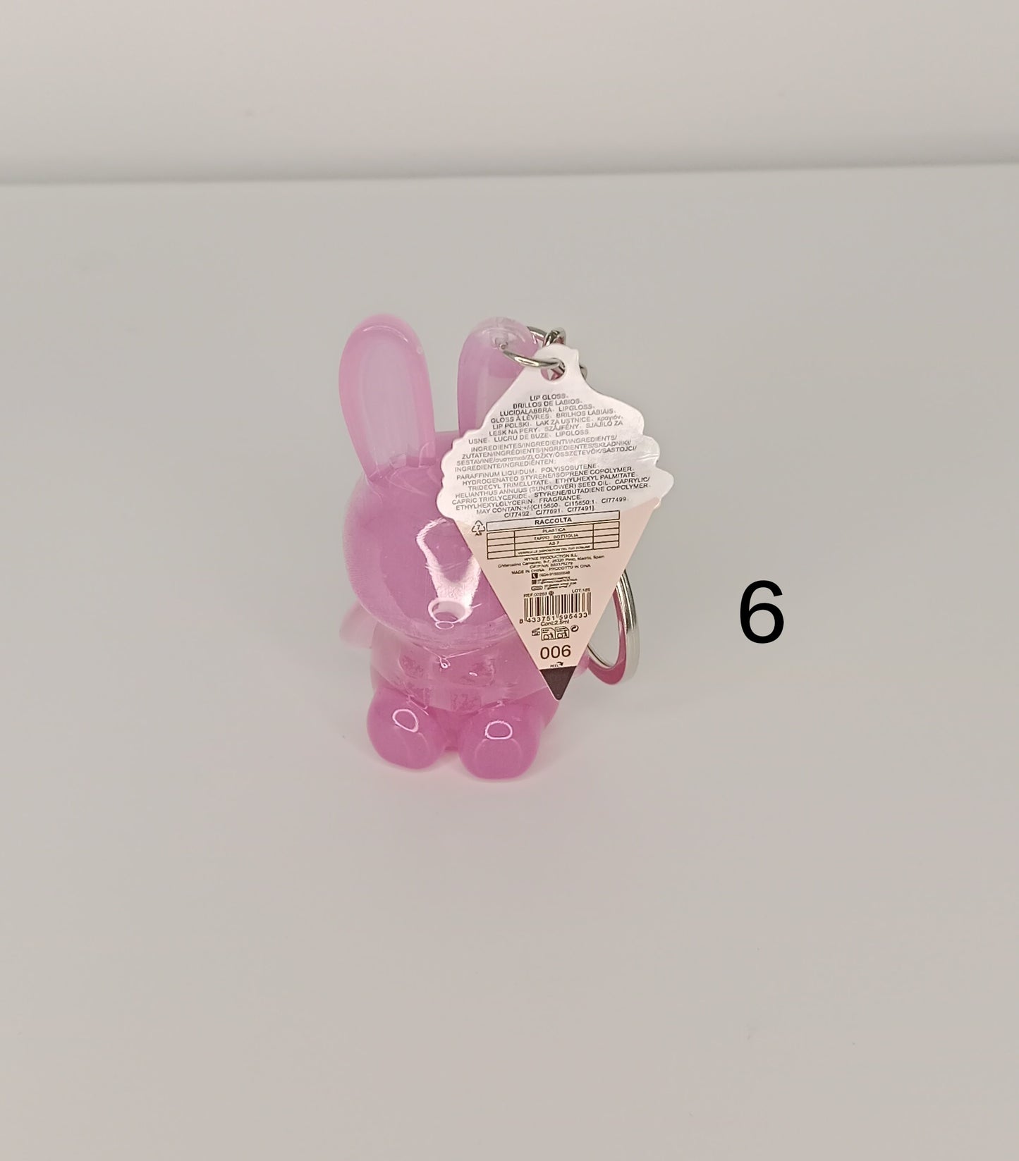 ✨Lip gloss bunny keychain – Brilla y llévalo contigo🐰💄✨