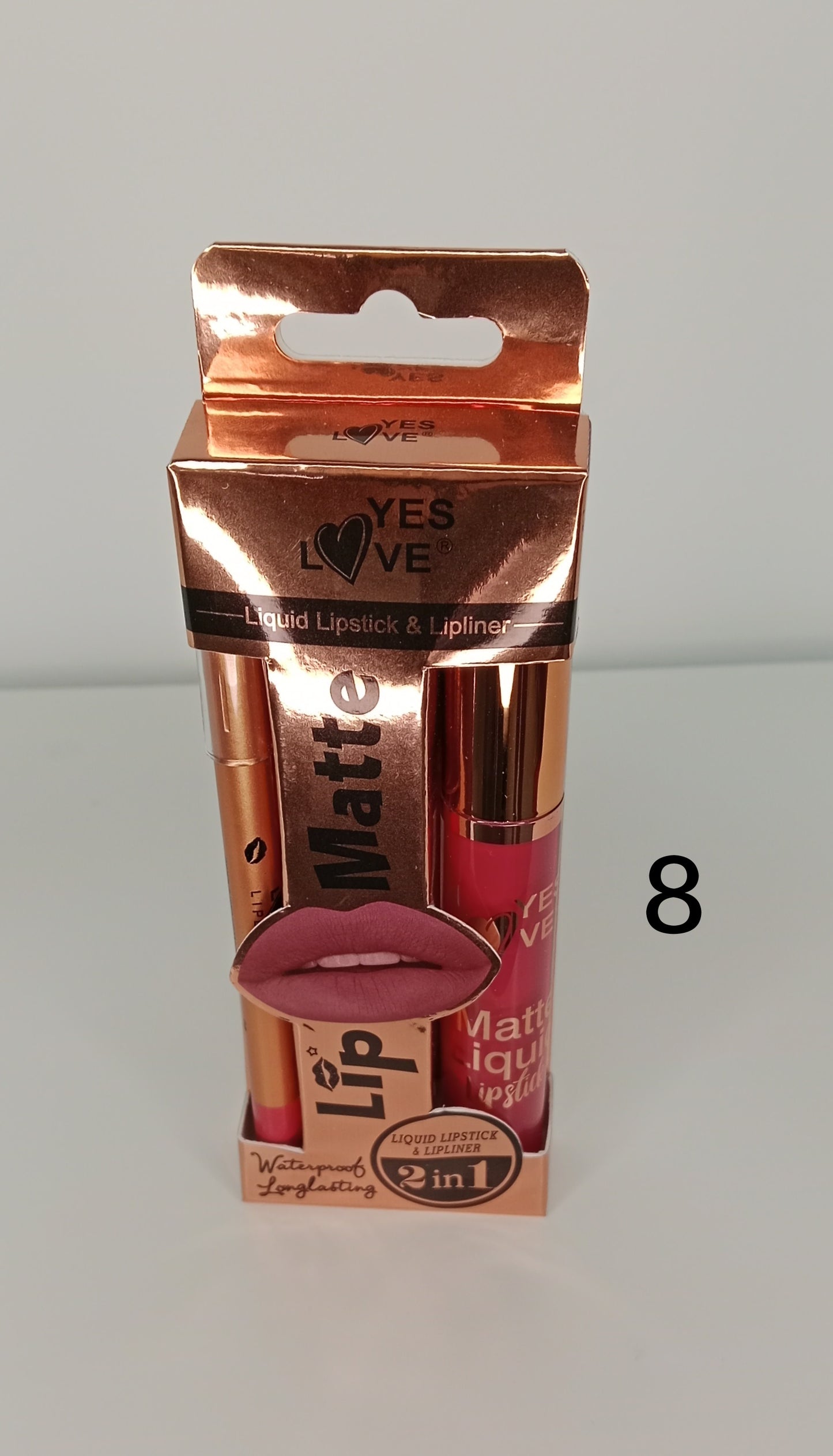 Set Lip matte YES LOVE – Labial líquido + delineador de larga duración 💄🔥