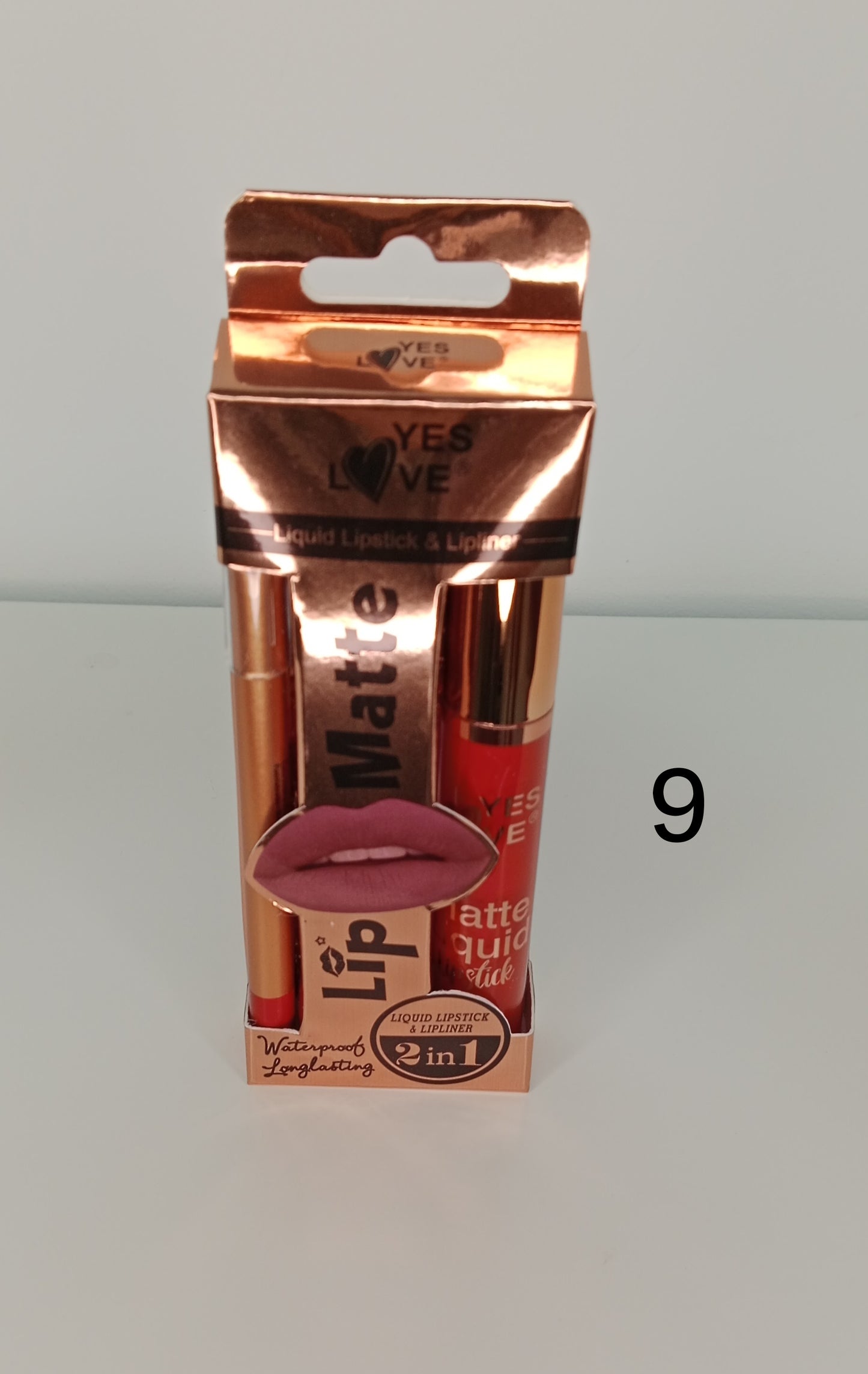 Set Lip matte YES LOVE – Labial líquido + delineador de larga duración 💄🔥