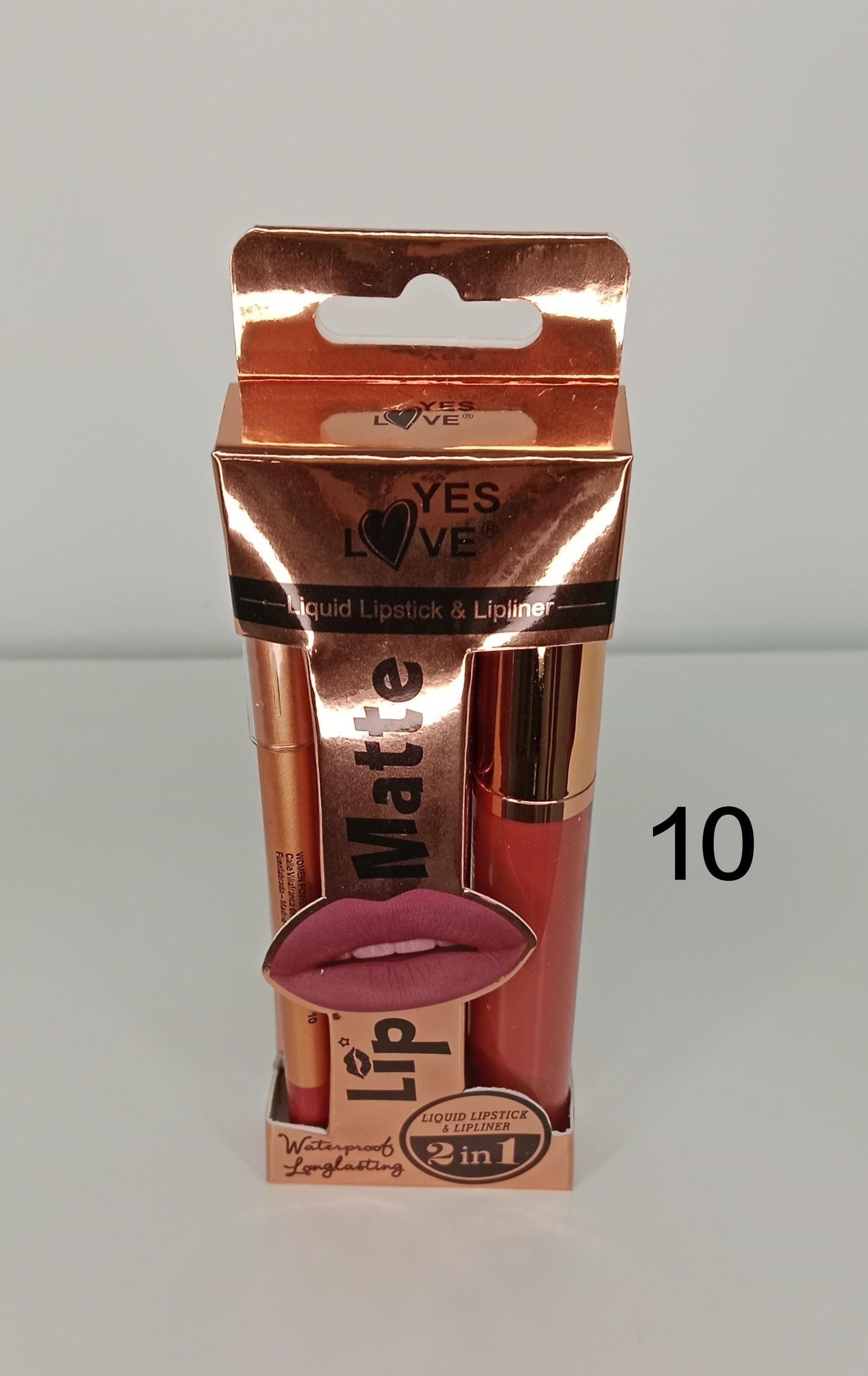 Set Lip matte YES LOVE – Labial líquido + delineador de larga duración 💄🔥