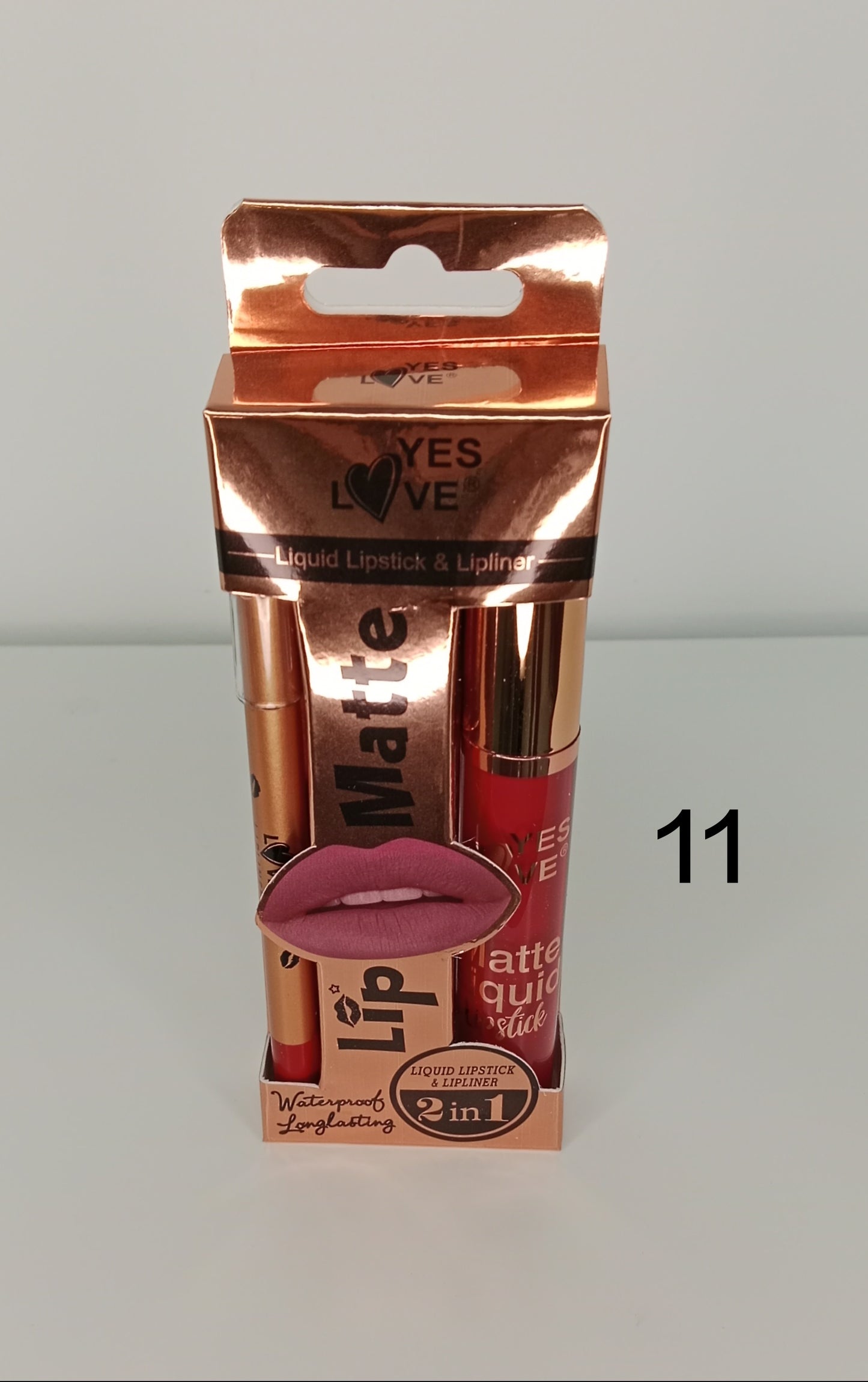 Set Lip matte YES LOVE – Labial líquido + delineador de larga duración 💄🔥