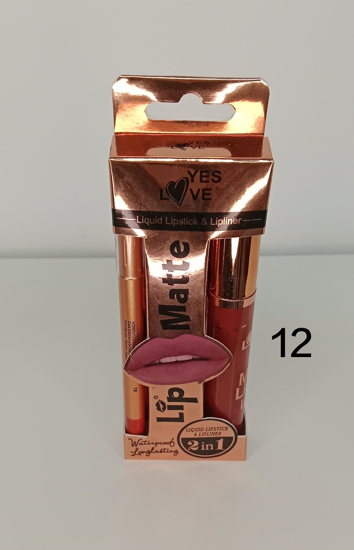 Set Lip matte YES LOVE – Labial líquido + delineador de larga duración 💄🔥