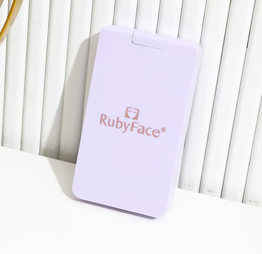 💜Set de brochas con estuche espejo con luz 💡+ cable de carga💜