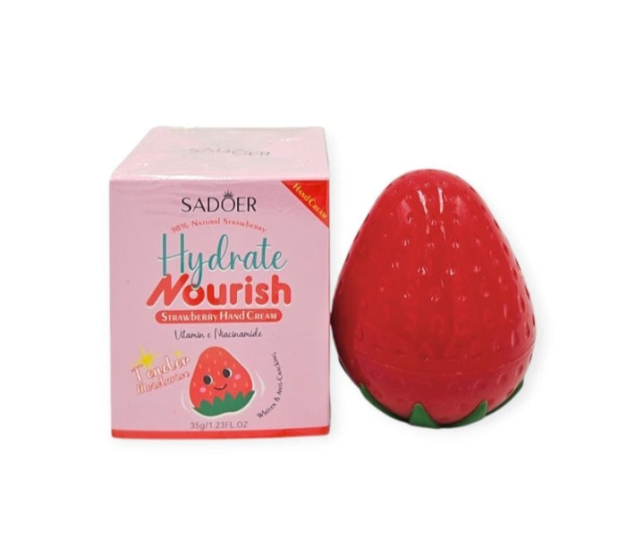 Crema de manos SADOER™ Fresa hidratante y nutritiva 🍓✨