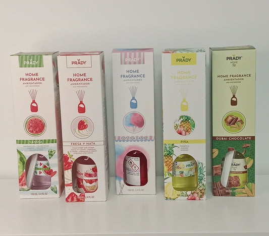 🌿✨ Aromatizadores Prady – Fragancias dulces y exóticas para tu hogar ✨🍍🍫