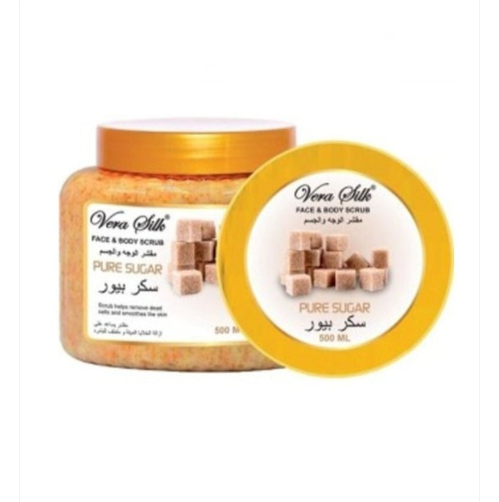 Piel radiante al instante: Exfoliante vera silk pure sugar 🌸