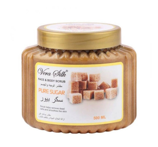 Piel radiante al instante: Exfoliante vera silk pure sugar 🌸