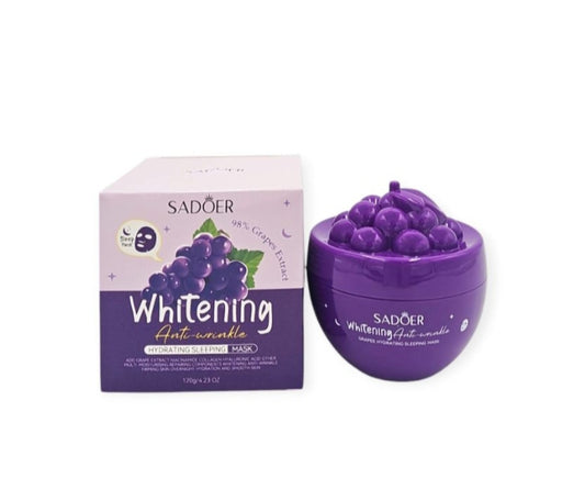 ✨ Mascarilla facial SADOER de uva – hidratante & antiarrugas 🍇💜
