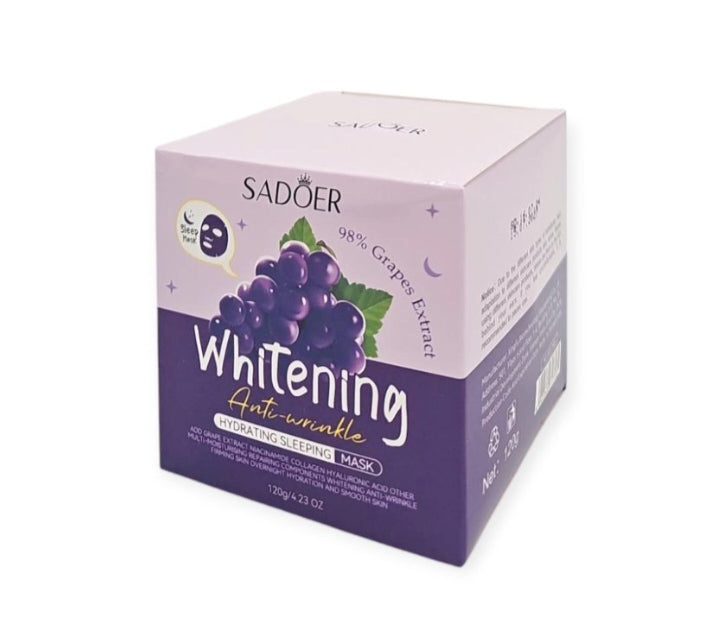 ✨ Mascarilla facial SADOER de uva – hidratante & antiarrugas 🍇💜
