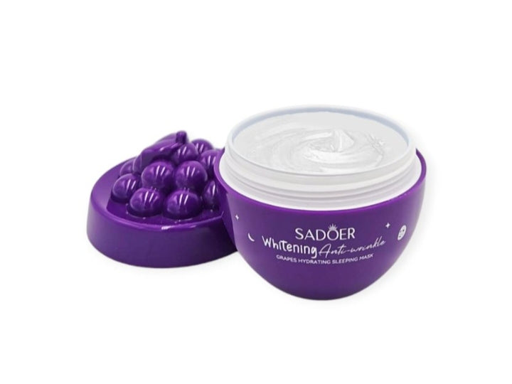 ✨ Mascarilla facial SADOER de uva – hidratante & antiarrugas 🍇💜