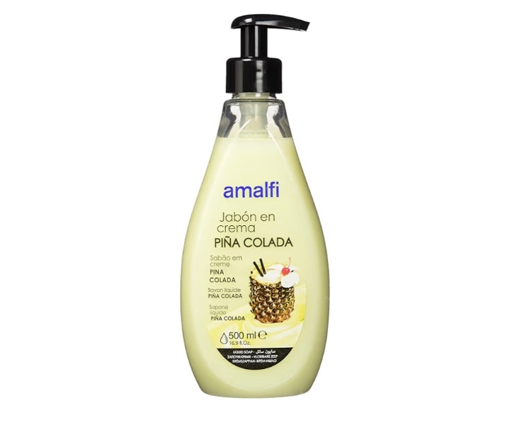 Jabón líquido en crema Amalfi 🍨💗🍍 – aromas ice cream, love & piña colada (500 ml)