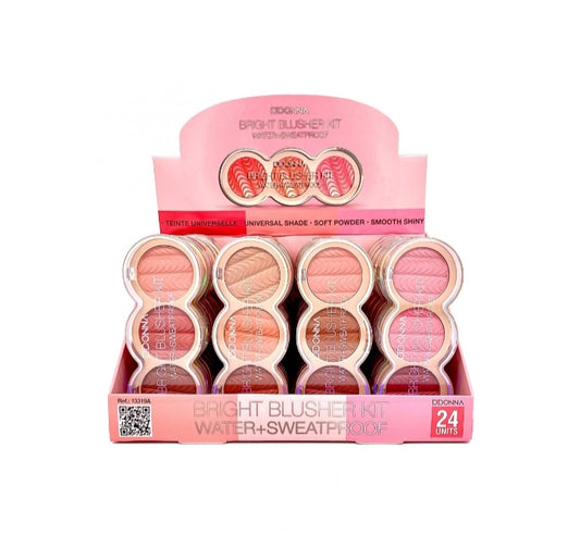 🌸 Bright blusher kit – rubor waterproof & sweatproof 🌟