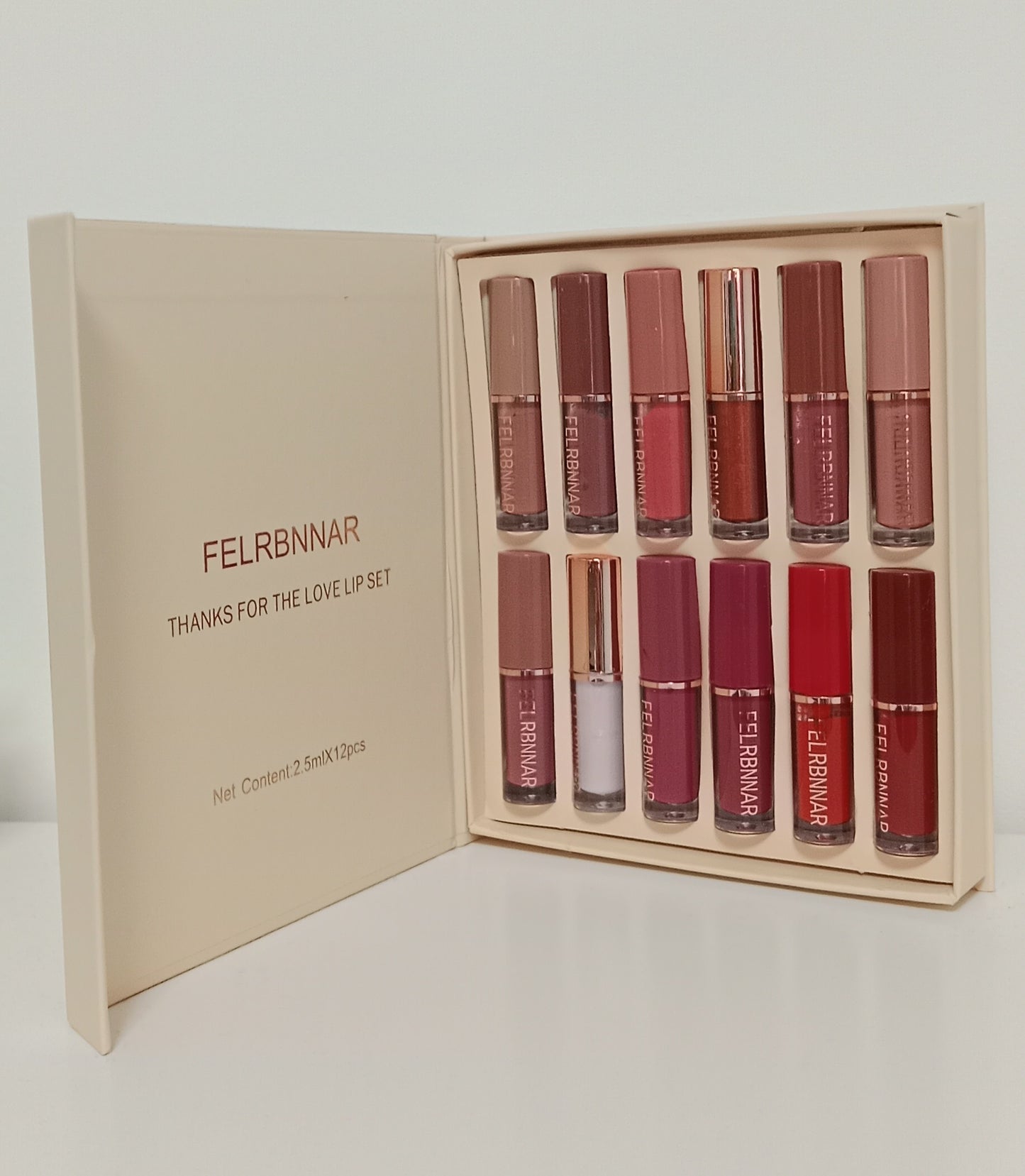 💖 ¡Luce increíble! set de 12 sabiales FELRBNNAR - Colores unicos para cada día 💄🌟