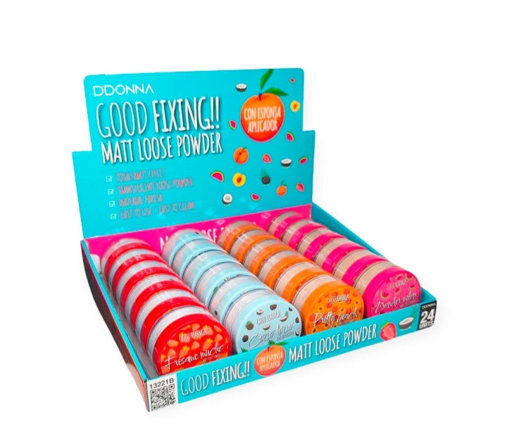 ✨ Good fixing!! matt loose powder – polvo suelto matificante 💕🌿