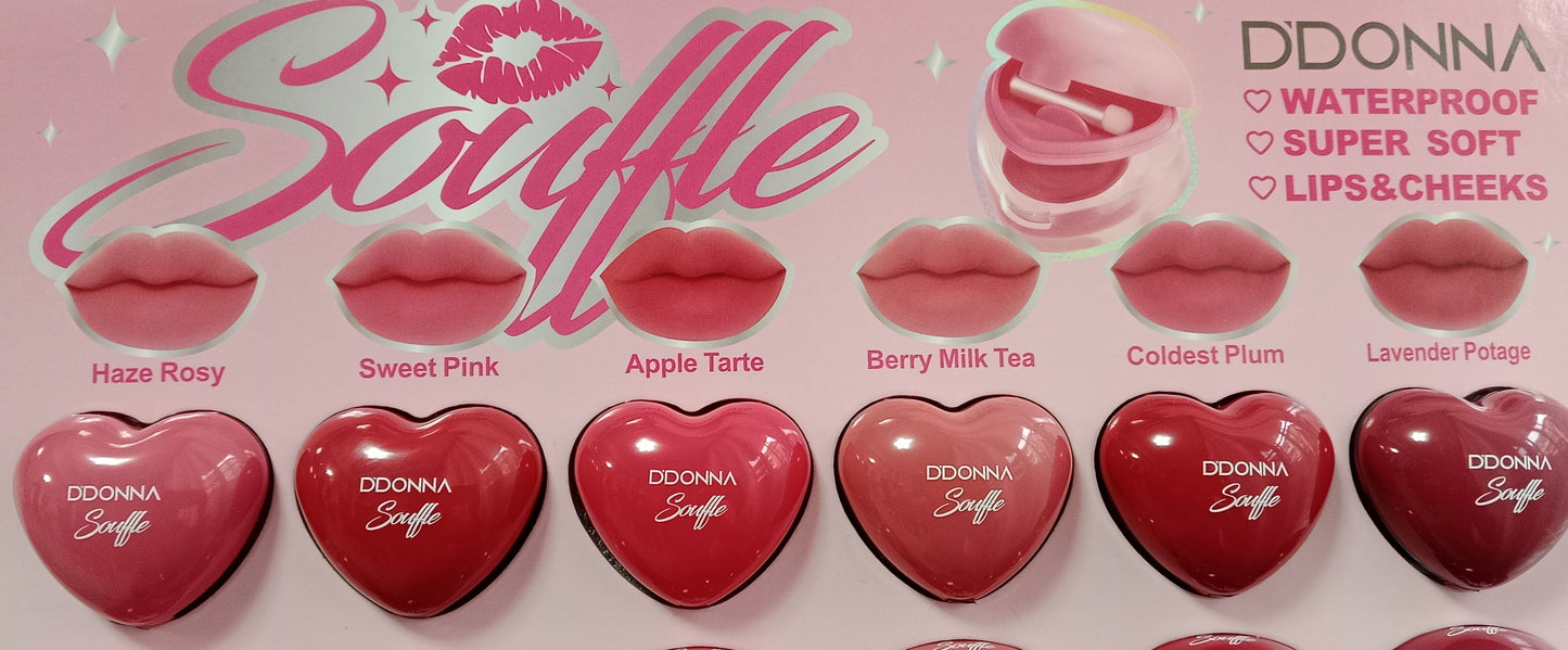 💗💄 DDONNA soufflé lips & cheeks | rubor y labial 2 en 1 waterproof