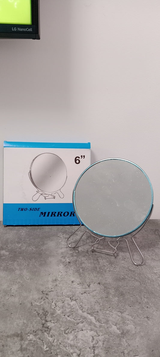 Espejo de sobremesa doble cara 6" | aumento y visión normal ✨