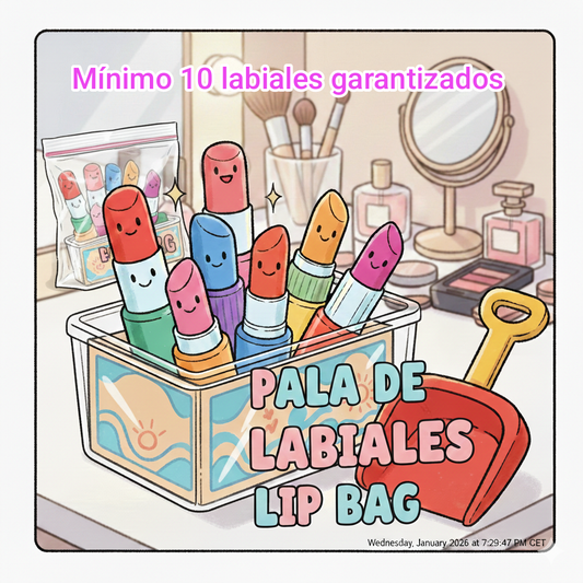 🎁 ¡Ahorra y brilla! Lip Bag (palazo) con +10 Labiales asegurados💋✨